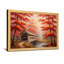 Pont couvert de plantes et de fleurs parmi les arbres orange et rouges d'automne-1442526435-1442526446-1442526433