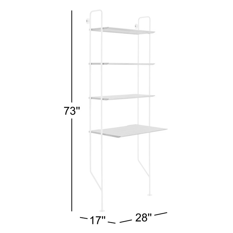 Hitch Etagere Bookcase, Black Body/Natural Cubbie