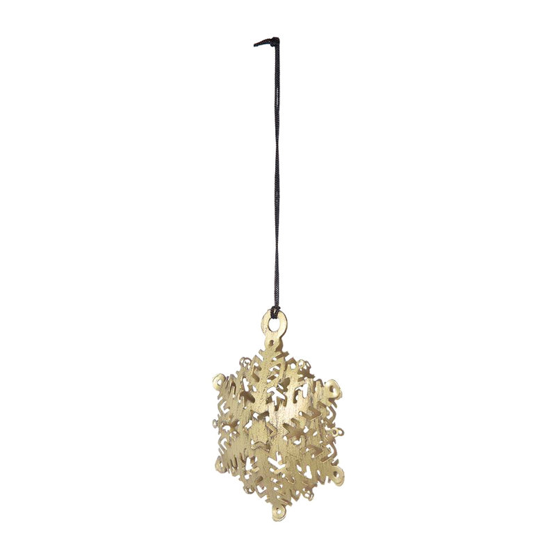 Snowflake Hanging Ornament, Hanging Home Decor Accents For Christmas Tree, Holiday Display, Set Of 12