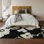 Tapis noir Prisco lavable à la machine de qualité supérieure-1027147042