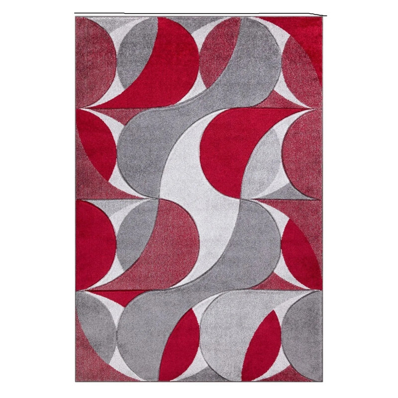 Modern Luxury Geometric Design Rugs Soft Large Area Rugs Floor Mat Colorful Living Room Bedroom Carpet, Rectangle 80 x 150cm