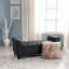 Banc de rangement Claxton de 127 cm (50 pouces) de style contemporain, capitonné, avec couvercle rabattable, accoudoirs arrondis et charnières à fermeture douce.-19960796