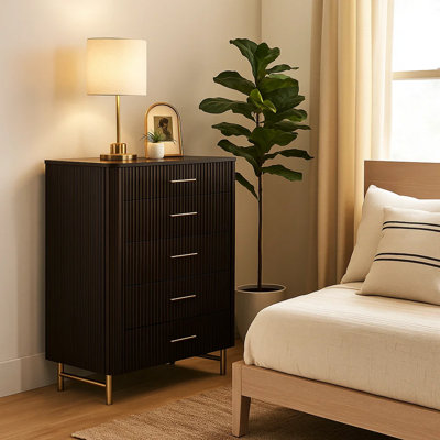Clayten 5-Drawer Chest in Espreeso