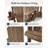 Foldable Adirondack Chair with Cup Holder, Weather-Resistant Wood-Look Outdoor Lounge Chair for Patio, Porch, Deck and Lawn, Teak-476922481
