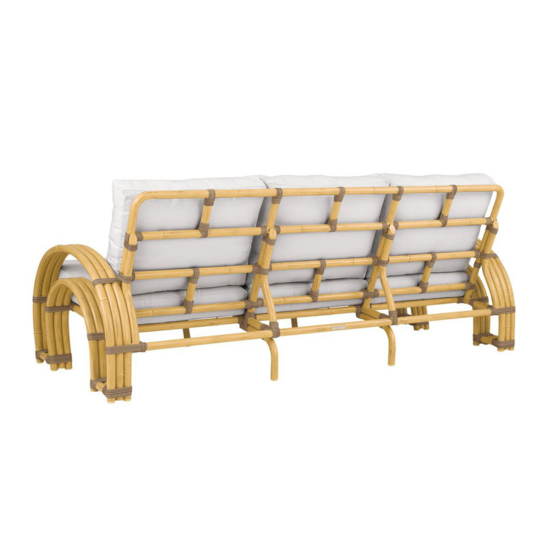 Palm Spings Sofa With Cushion, Fog