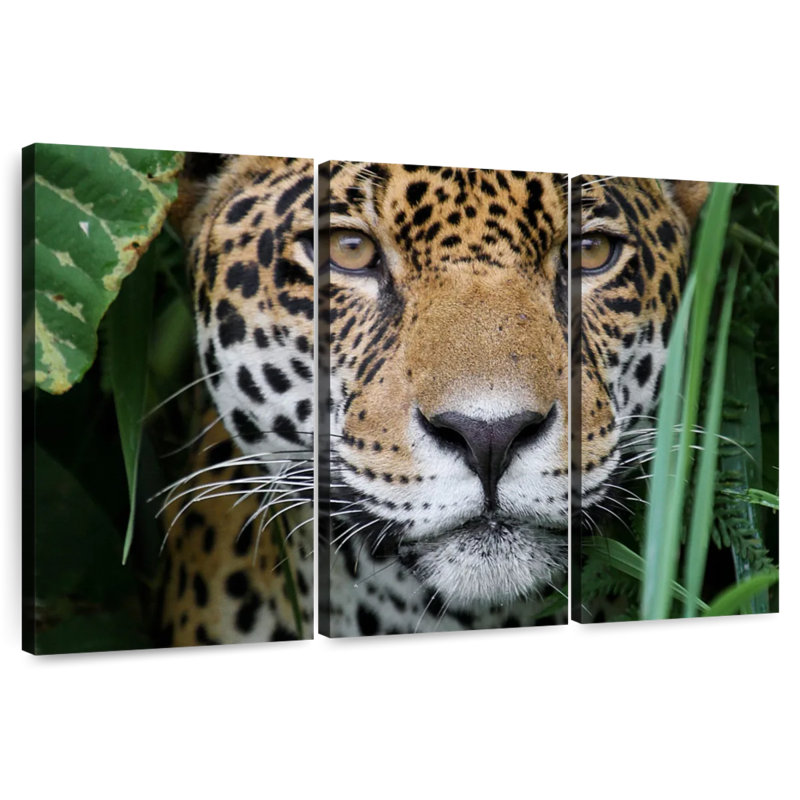 Amazon Jungle Jaguar, 42" H x 65" W