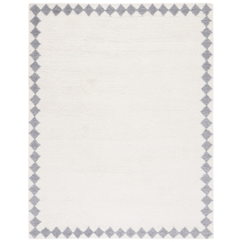 Tapis ivoire / gris Vermont 550 VRM550A, Rectangle 8 pi x 10 pi