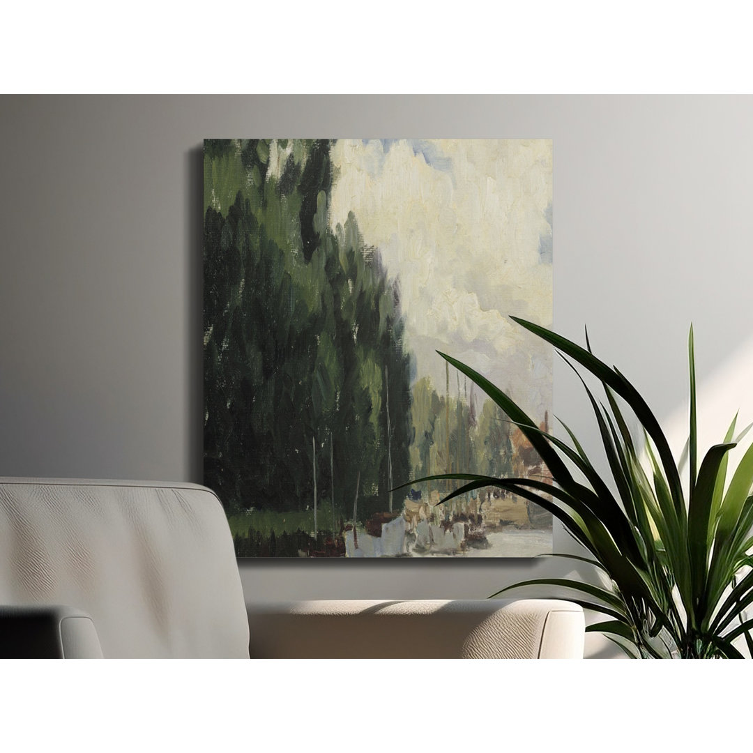 Impressionist River Boats Wall Art