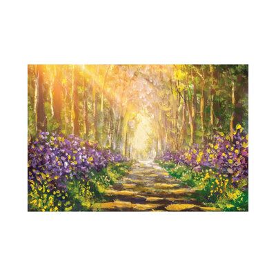 Forest Landscape 1 Piece Wrapped Canvas Painting