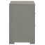 Table de chevet 2 tiroirs gris ultrabrillant-1341122113
