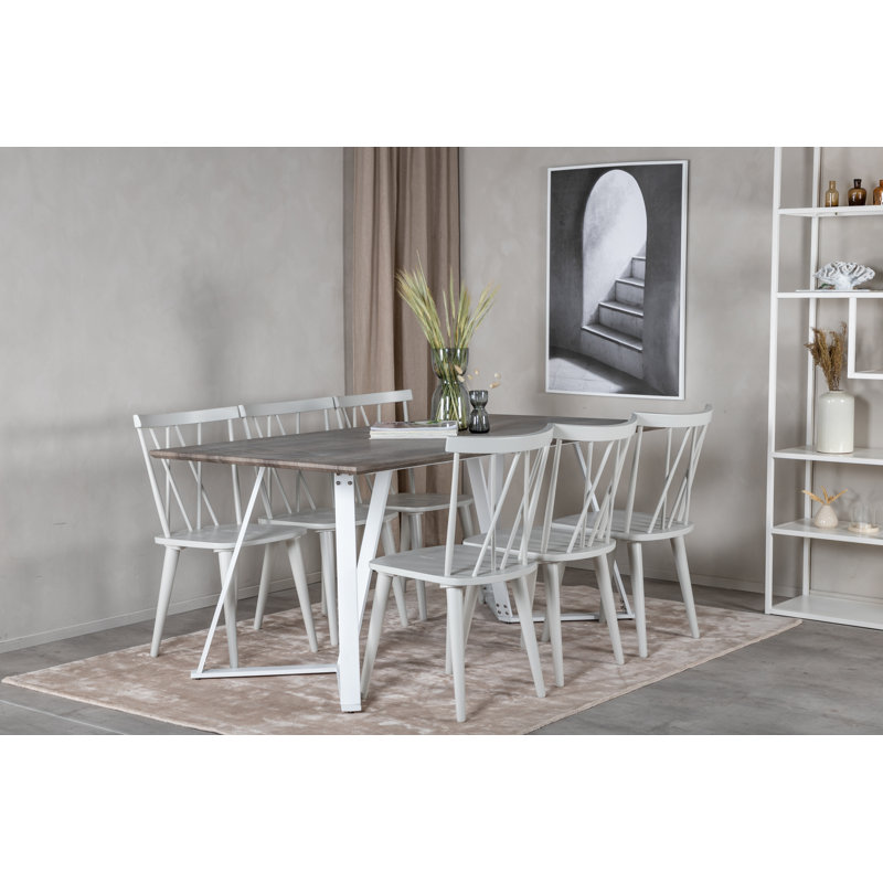 Neilsen 6 - Person Dining Set, Grey