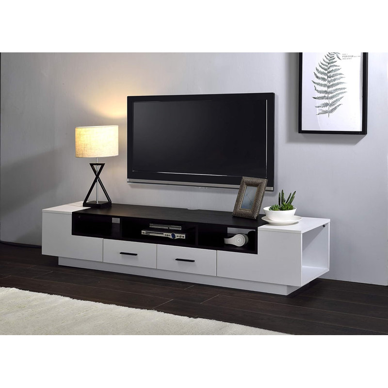  Meuble télé style moderne blanc et noir