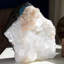 Apophyllite glacée cubique avec stilbite