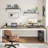 78.7 Inch Extra Long 2-Person Computer Desk, Double Workstation For Home Office With Heavy-Duty Steel Legs, Oak & White Finish