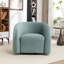 Fauteuil demi-tonneau rembourré et pivotant-1711897624