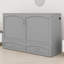 Lit escamotable Murphy avec tiroir et ensemble de prises et ports USB, structure de poulie