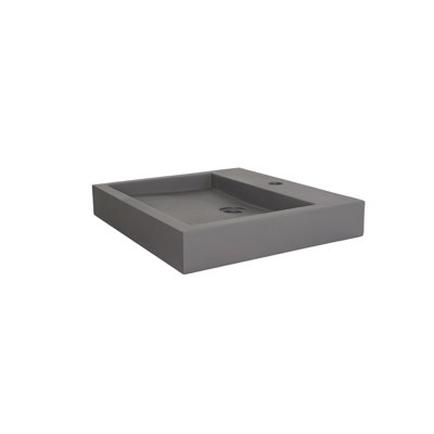 Barclay Ewan 17.875'' Concrete Rectangular Bathroom Sink