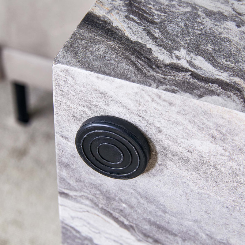 Table basse en panneau de fibres à densité moyenne, Gris