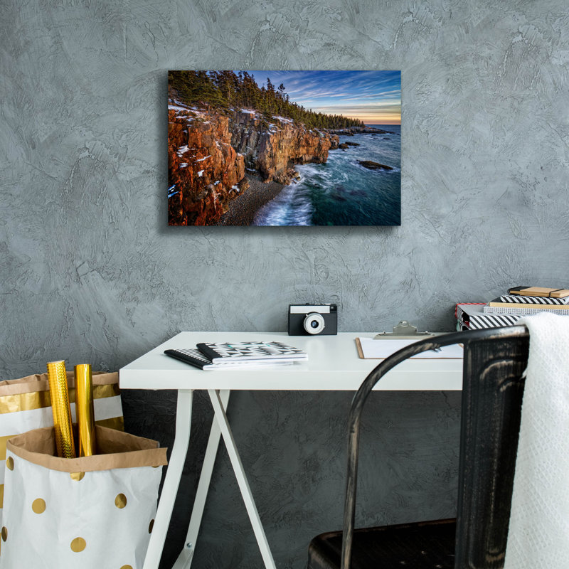«The Schoodic Shoreline» par Rick Berk, art mural sur toile