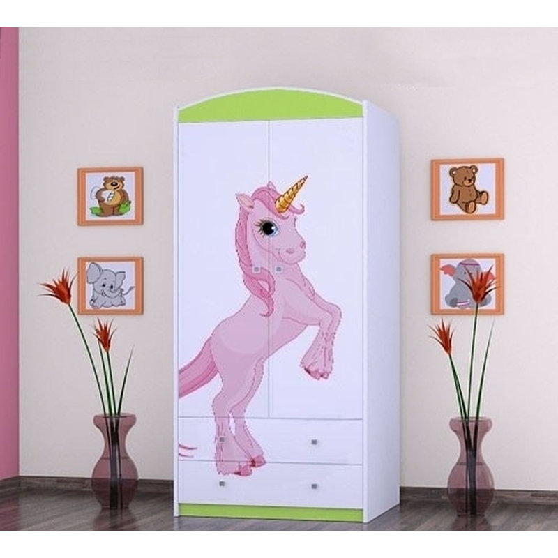 Maio 2 Door Wardrobe, Green