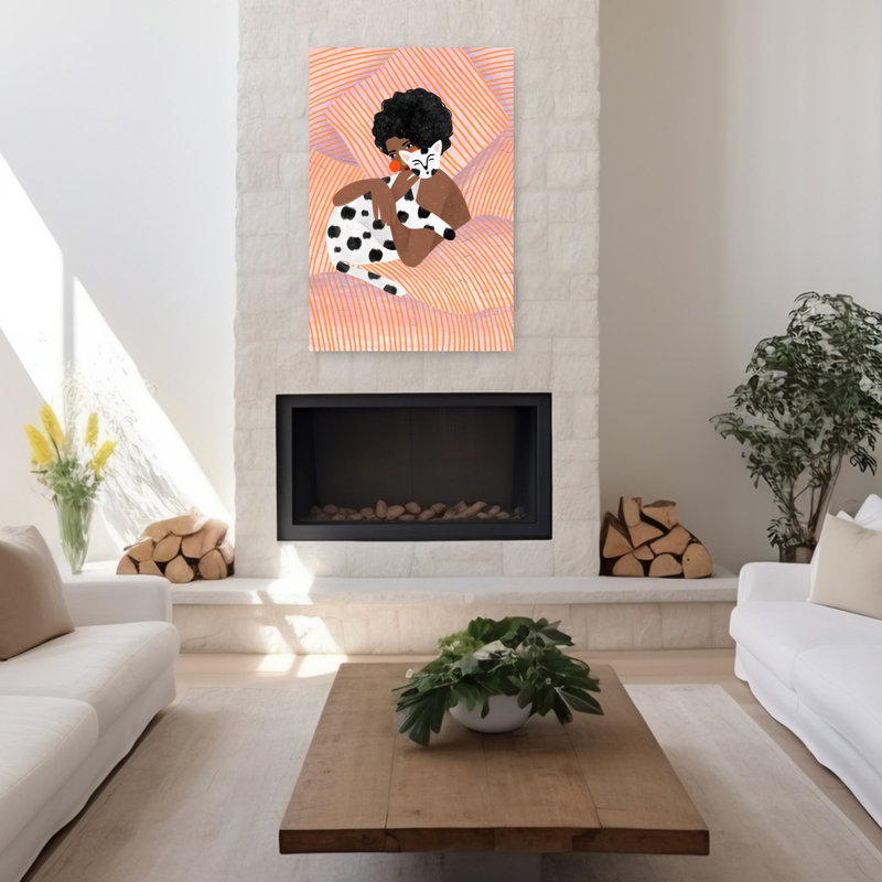 Art contemporain contemporain, H 48 po x l 32 po