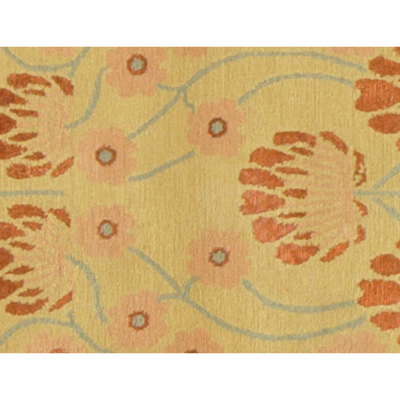 Hand Knotted Area Rug in Camel