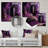 Purple Floral Door To The Chuch - Floral Metal Wall Art-607904131