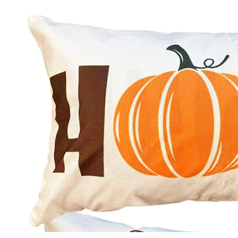 Housses de coussin d'automne de l'Action de grâce 12 x 20 pouces, ensemble de 2, coussins décoratifs d'automne à motif de feuilles de citrouille et feuilles d'érable