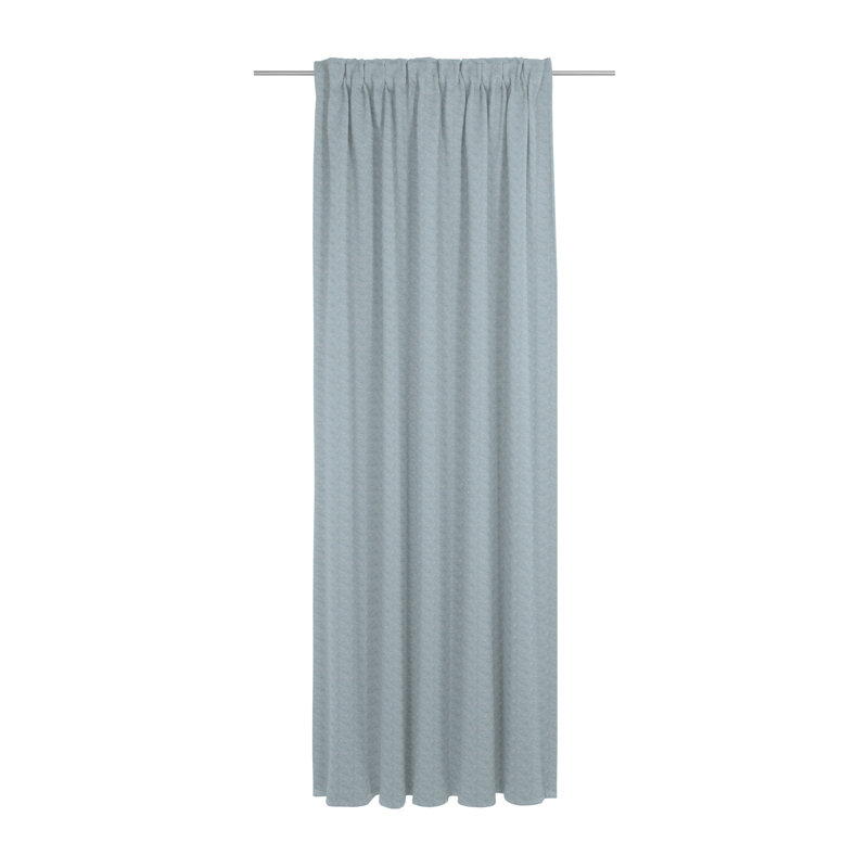 Torbole Polyester Blend Room Darkening Curtain Single Panel, 132cm wide x 295cm high, Blue