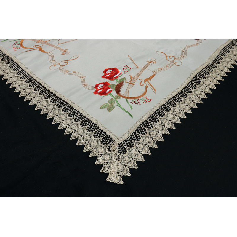 Mcgann Floral Square Table Topper
