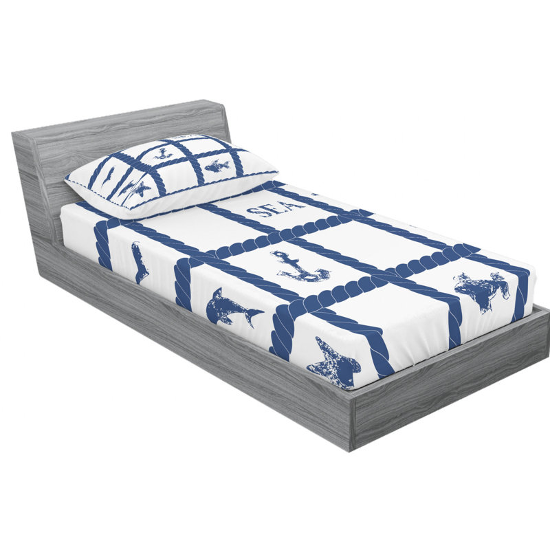 Microfiber Sheet Set, Twin Sheet Set with 1 Pillowcase