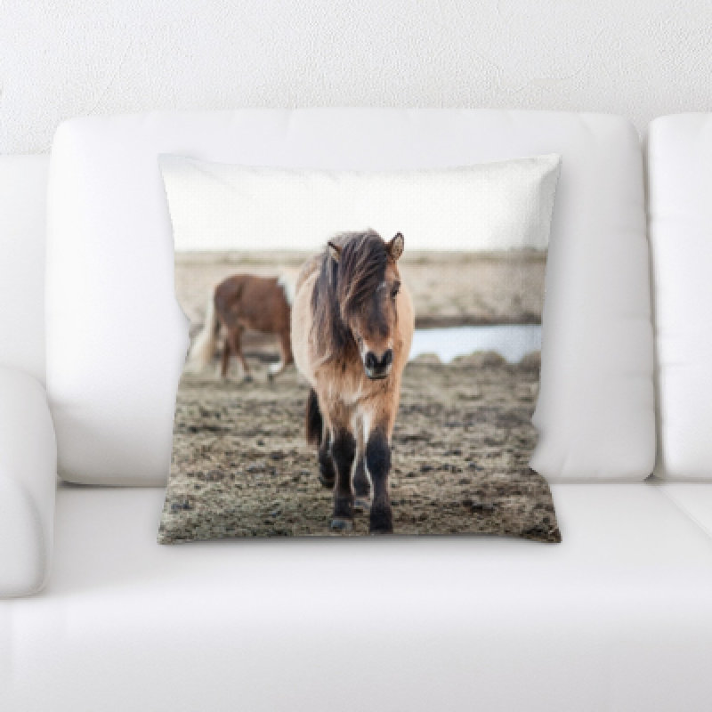 Microsuede Reversible Throw Pillow