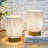 JHY DESIGN Set of 2 Braided Cotton Rope Table Lamp 6.5" Tall Battery Operated Lamp