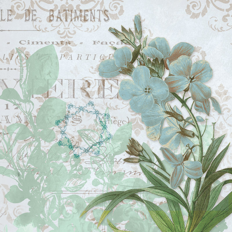 Romantic Floral 2 - Wrapped Canvas Print, 30cm H x 30cm W x 3.8cm D