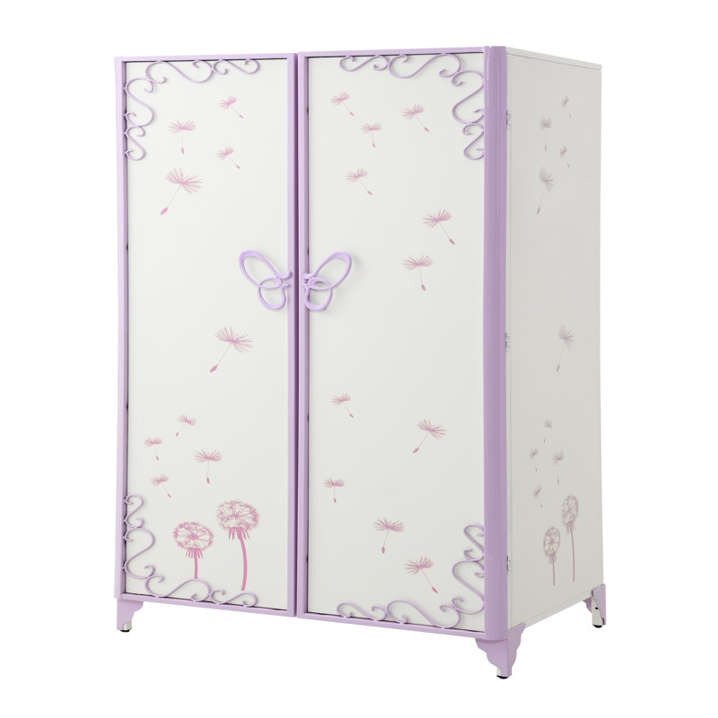 Garde-robe finition mauve clair