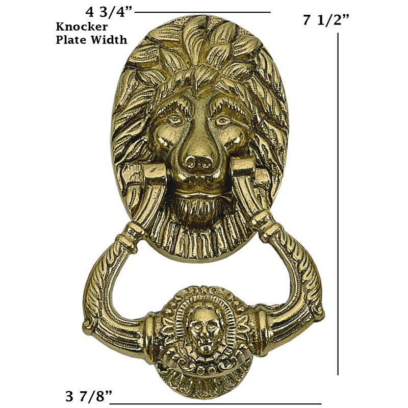 Brass Door Knocker, Polished Brass