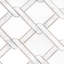 11" X 12.2" Straight Edge Marble Mosaic Sheet