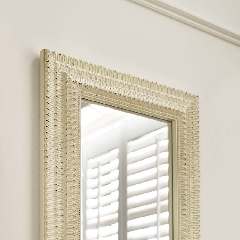 Tammer Solid Wood Rectangle Wall Mirror