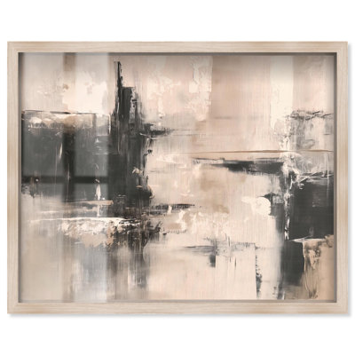 «Grainy Wall Echoes I Shadowbox Print» par Art Remedy