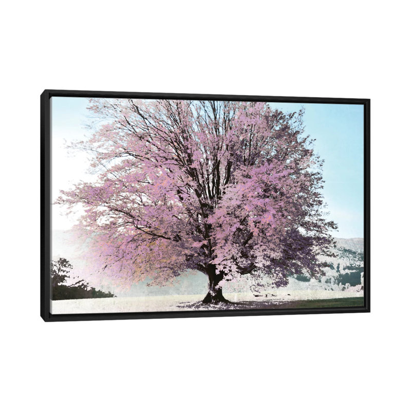 «Season of Spring», impression sur toile, H 18 po x l 26 po x P 1,5 po, Toile avec cadre noir, Pas de tapis