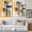 Art moderne sur toile moderne bleu et or abstrait II-1211420822-1211420823