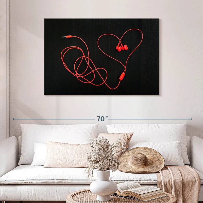Écouteurs Abarca Heart, H 30 po x l 45 po