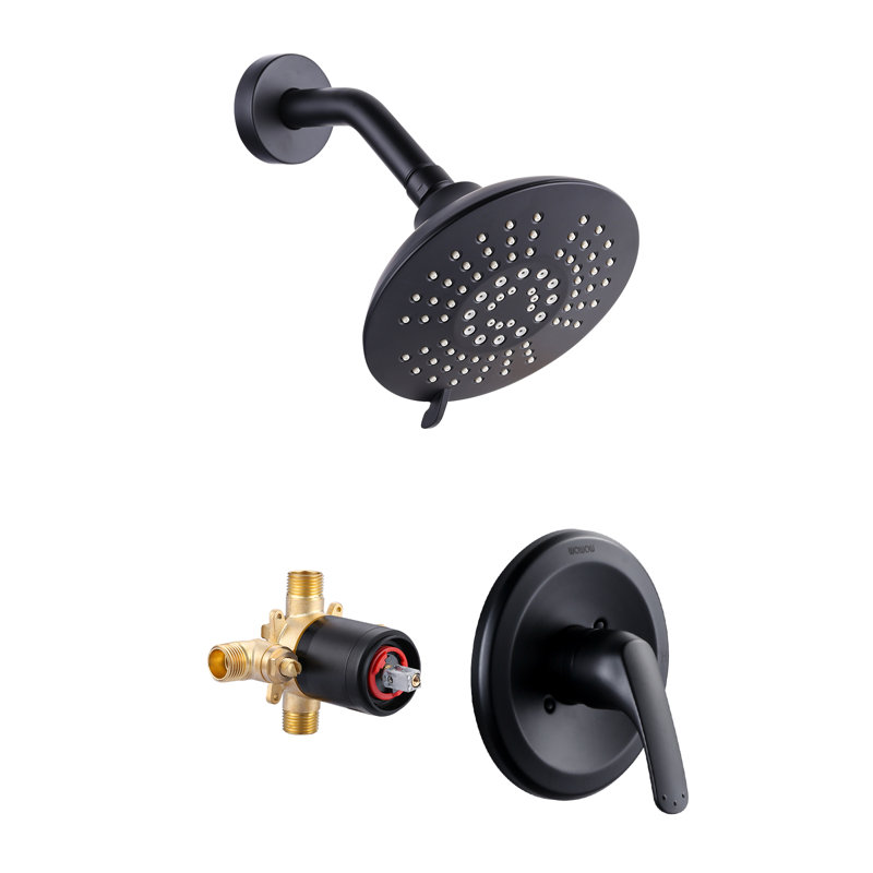 Tub & Shower Faucet, Matte Black