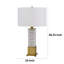 Lampe de table en métal et marbre