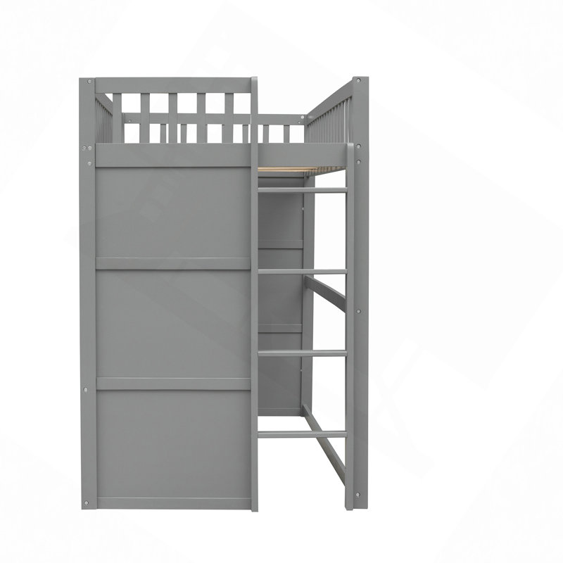 Lit mezzanine simple avec échelle