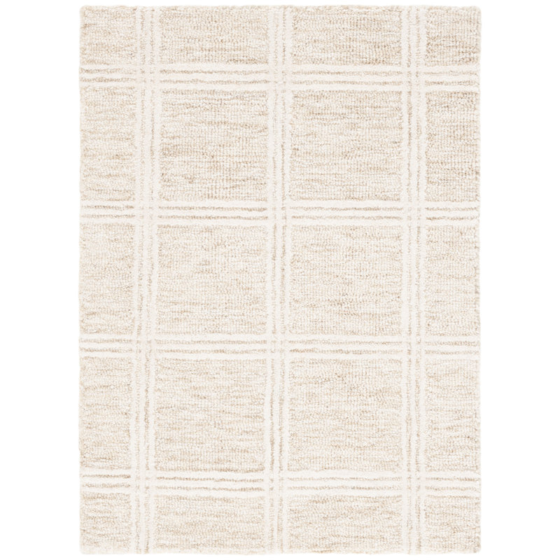 Tapis de couleur sauge / ivoire Jolett 103, Rectangle 4pi x 6 pi