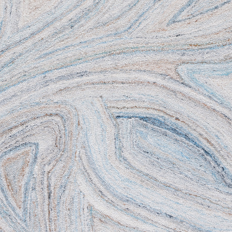 Tapis abstrait beige / bleu Abstract 147, Rectangle 4 pi x 6 pi