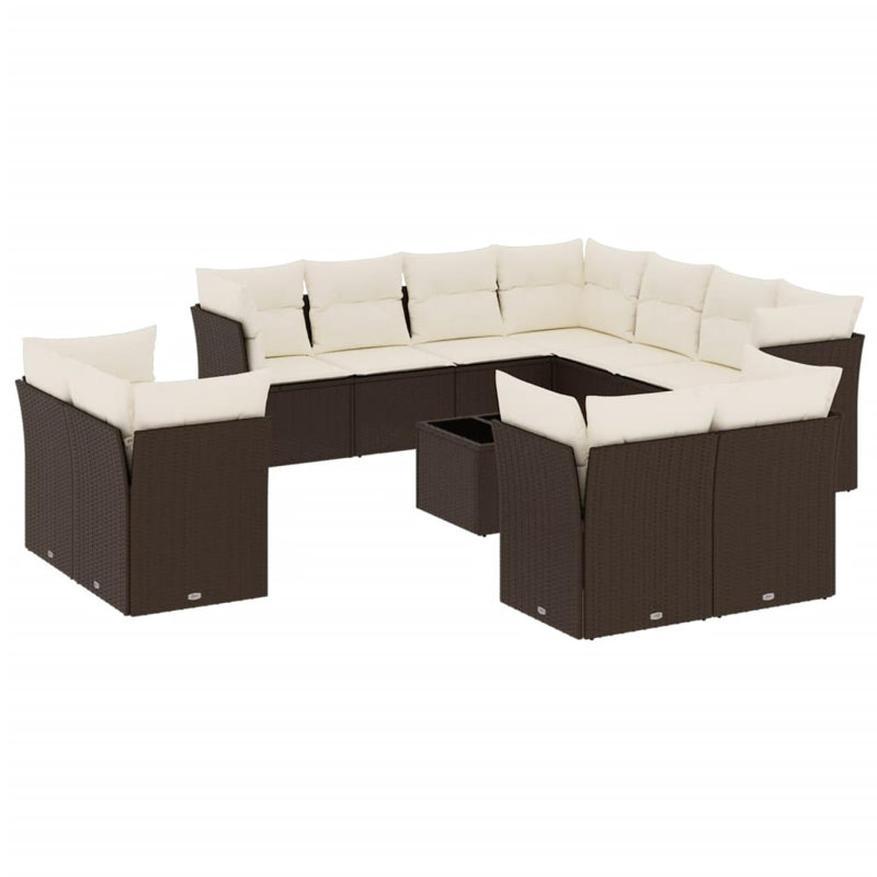Ensemble de canapé de jardin Vidaxl PE