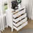 31.7'' W Fluted Nightstand with 5 Drawers-120190516