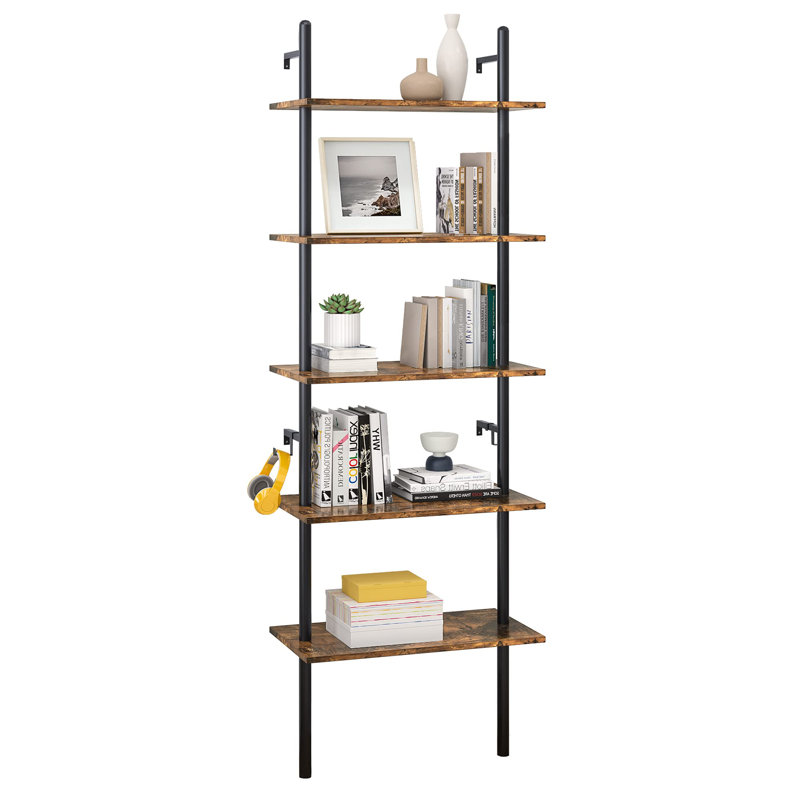 Bellaluna 179cm H x 59cm W Metal Ladder Bookcase